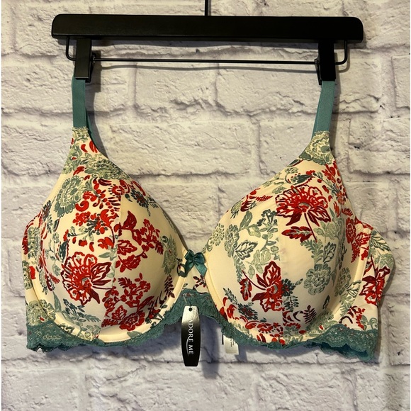 Adore Me Intimates & Sleepwear Adore Me Floral Underwire Bra Size